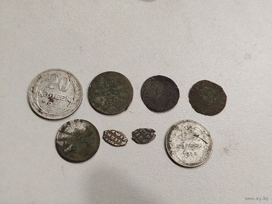 Лот серебрушек,с рубля