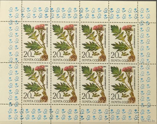 СССР. 1985. Лекарственные растения. Малый лист