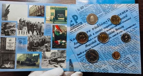 Венгрия, годовой набор монет 2006 г., в буклете, Венгерское восстание, тираж 5000, BUNC