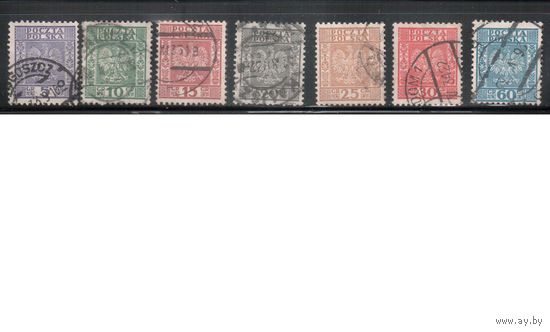 Польша-1932,(Мих.272-278) гаш.  , Стандарт, Герб(полная серия)
