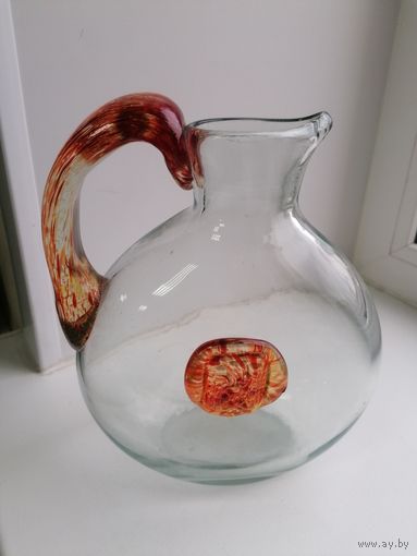 Кувшин, стекло, Львов, Львовский стеклозавод, в коллекцию