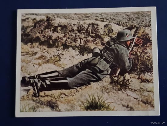 Сигаретный вкладыш. Вермахт. Германия. 1930-40 гг.