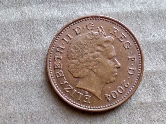 Великобритания 1 пенни, 2004г. (U-обм)