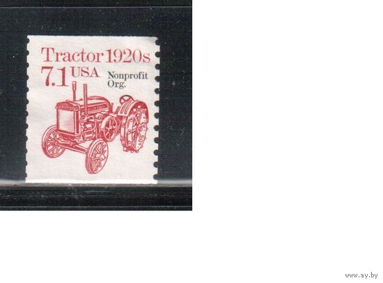 США-1987, (Мих.1865), * (без клея), Стандарт, Транспорт, Трактор (одиночка)