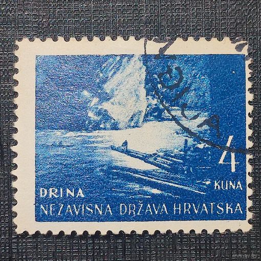 Хорватия 1941 Пейзаж, река. 10-11