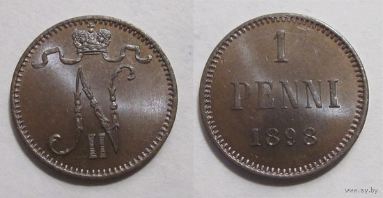 1 пенни 1898 UNC