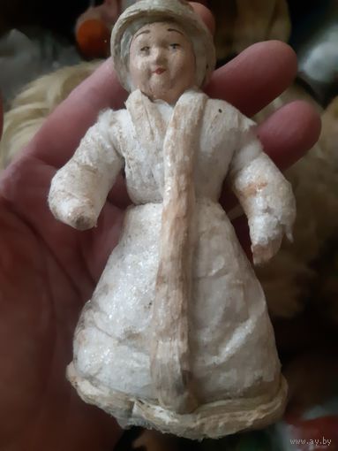 Елочная игрушка. Снегурочка. Ватная, оригинал.