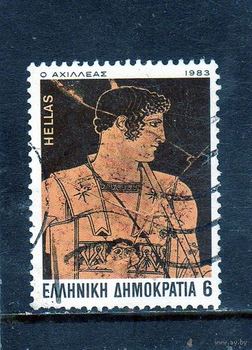 Греция.Ми-1535.Эпос Гомера - Ахилл Серия: Древнегреческие Авторы.1983.