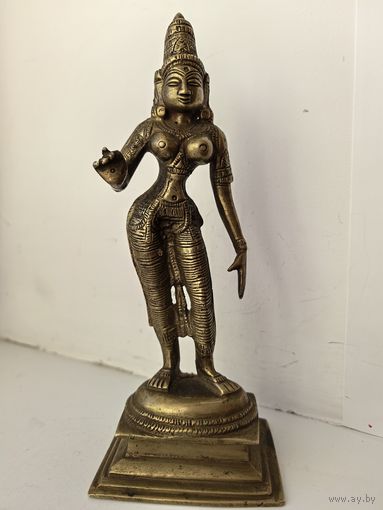 Индусская богиня Парвати. Бронза.