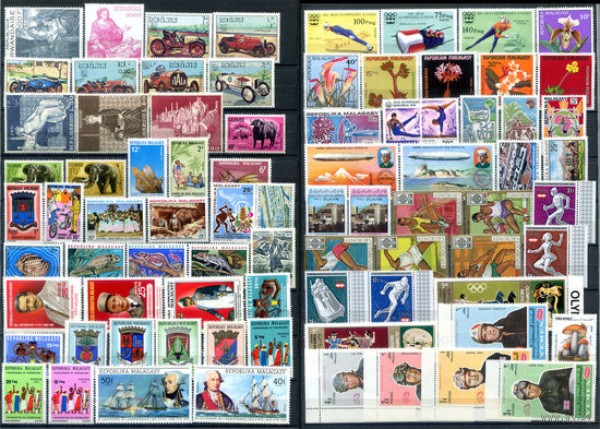 Марки разных стран 3 - полные и не полные серии - 75+ марок - MNH. #O-W-90-E-1