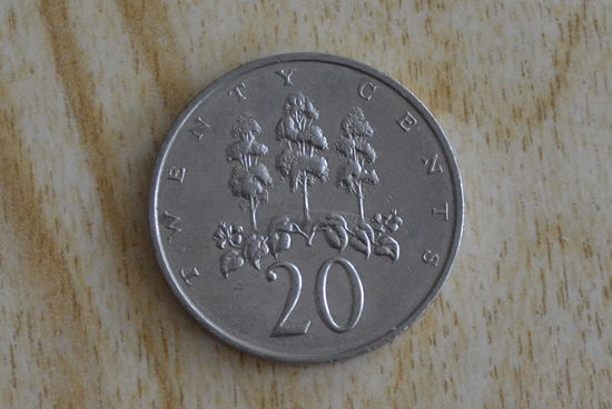 Ямайка 20 центов 1989
