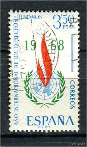 Испания - 1968 - Международный год прав человека - [Mi. 1763] - полная серия - 1 марка. Гашеная.  (Лот 43AD)