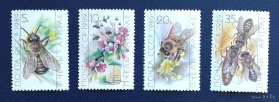 СССР.1989.Пчёлы (полная серия 4 марки, чистые)