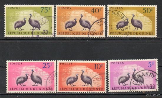 Птицы Гвинея 1961 год серия из 6 марок