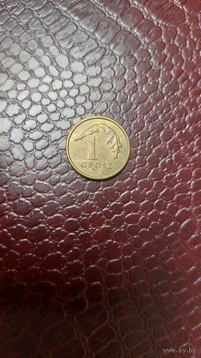 Монета 1 грош 2005г. Польша. Неплохая!