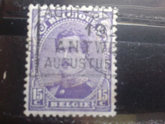 Бельгия 1915 Король Альберт 1  15 сантимов