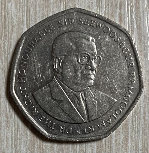 Монета 10 рупий 2000 год. Маврикий. С рубля без МЦ.