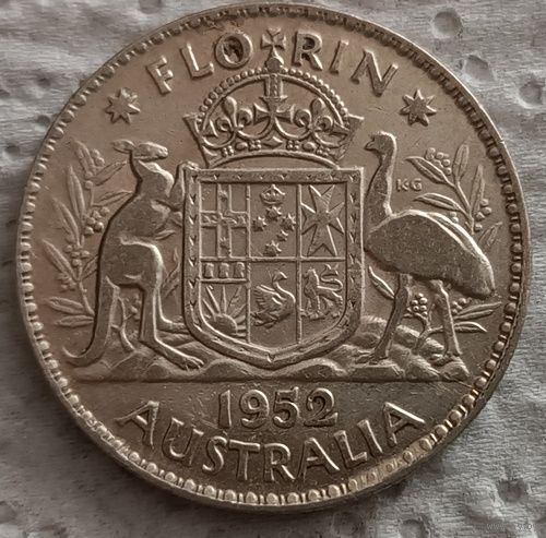 Австралия флорин 1952