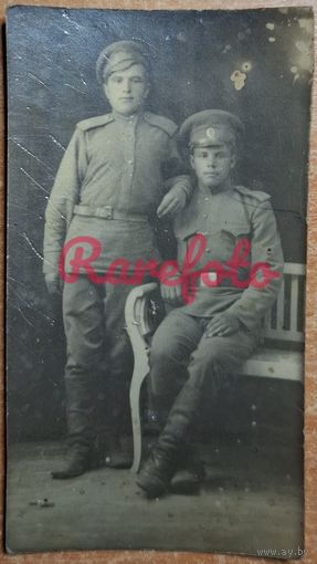 1910-е Два товарища солдаты РИА типажи прошлого ретро