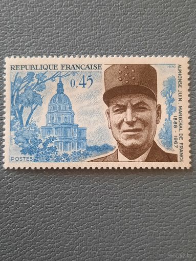 Франция 1971. Маршал Alphonse Juin 1888-1967. Полная серия