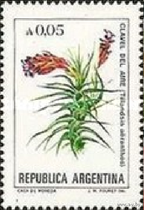 Аргентина 1985 флора цветы **
