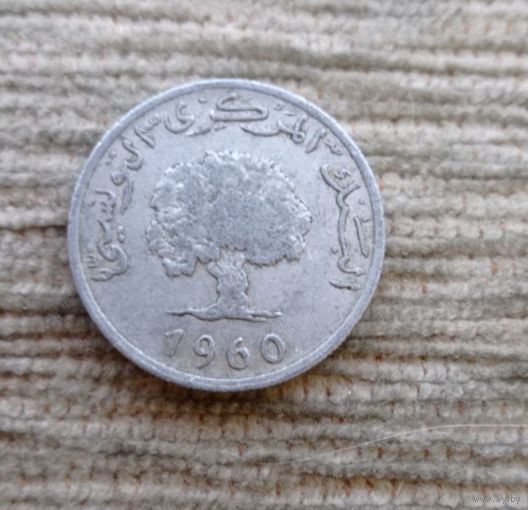 Werty71 Тунис 5 миллимов 1960
