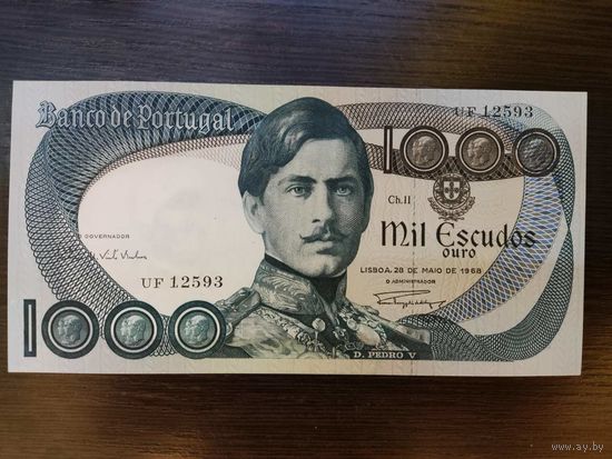 Португалия. 1000 эскудо 1968 г, UNC P175a