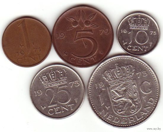 1,5, 10,25 и 1 гульден
