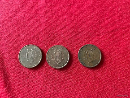 2 евроцента 2002 год Ирландия
