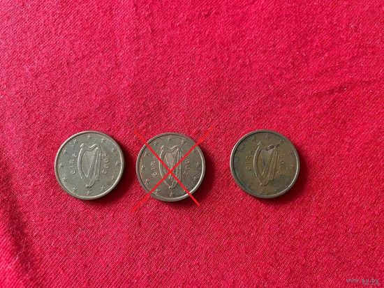 2 евроцента 2002 год Ирландия