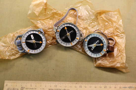 Военный компас Адрианова СССР, 1950 годы, новые. одним лотом. АУКЦИОН!!! Распродажа коллекции вещей. С РУБЛЯ! АУКЦИОН!
