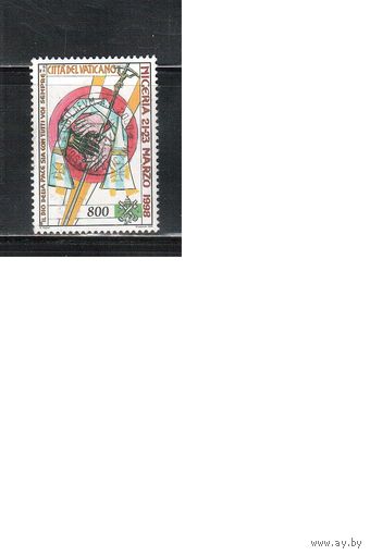 Ватикан-1998,(Мих.1298) гаш. , Визиты  Папы Иоанна Павла II