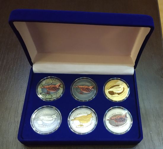 Футляр для 6 монет с капсулой 37.00 mm (серии "Парусные корабли")
