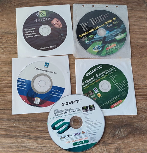 CD диск ретро Nvidia Gygabite