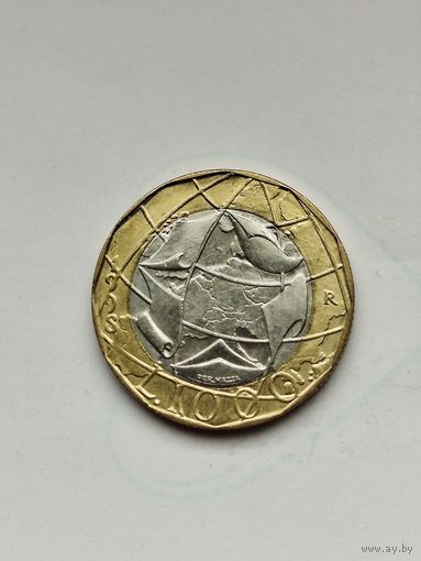 1000 лир Италии.