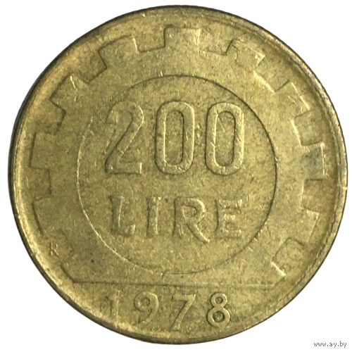 Италия 200 лир, 1978