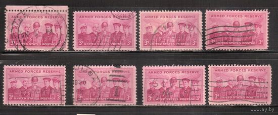 США-1955, (Мих.687), гаш. , Армия, Резерв , (одиночка), ,цена за 1 м на выбор