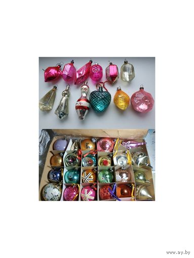 Елочные советские игрушки лотом