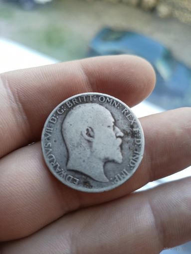 Монета 1 флорин (2 шиллинга) 1902 года Великобритания