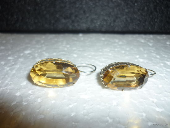 Редкие Серьги СССР 875 В Позолоте