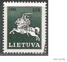 Литва. Герб. Литовский воин. 1993г. Mi#493.