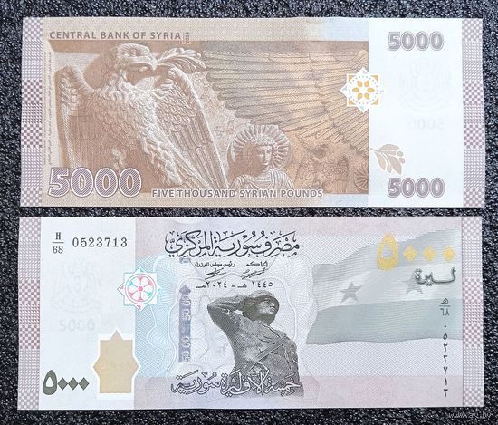 5000 фунтов Сирия 2024 г. UNC