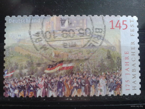 Германия 2007 Фестиваль Михель-2,6 евро гаш.
