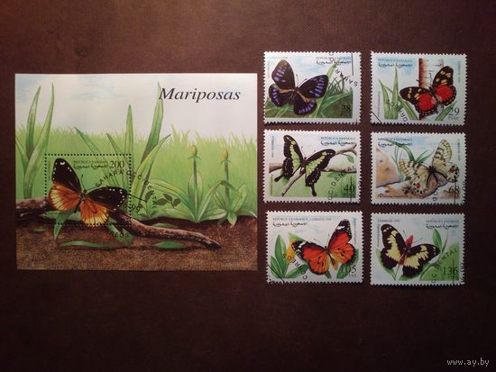 Западная Сахара 1999 г.Бабочки./29а/