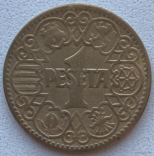 Испания 1 песета 1944 г.