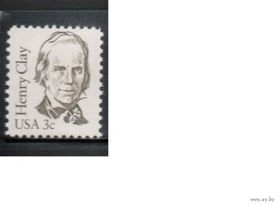 США-1983, (Мих.1643) , ** , Стандарт, Личности, Политик(одиночка),
