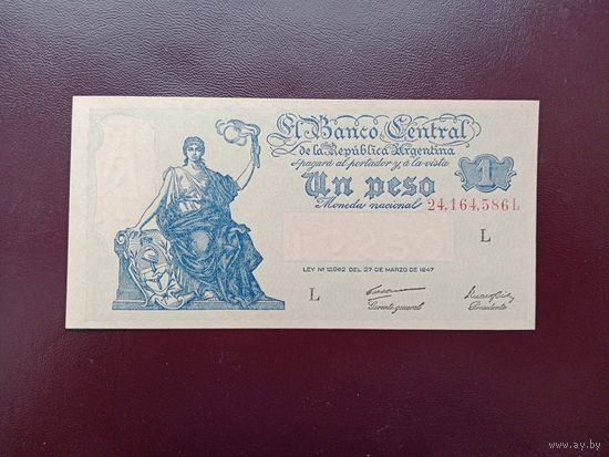Аргентина 1 песо 1948 UNC