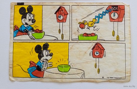 Вкладыш от жвачки "Donald".