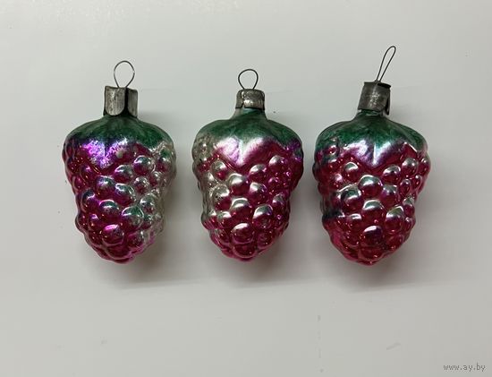 Елочная игрушка виноград цена за все СССР К.11