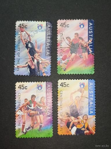 Австралия 1996. 100-летие Австралийской футбольной лиги. Самоклейка